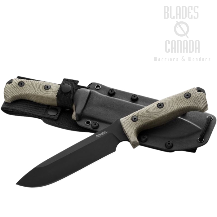 Lion Steel M7B CVG Fixed Blade Knife, Sleipner, Micarta Green, Kydex Sheath